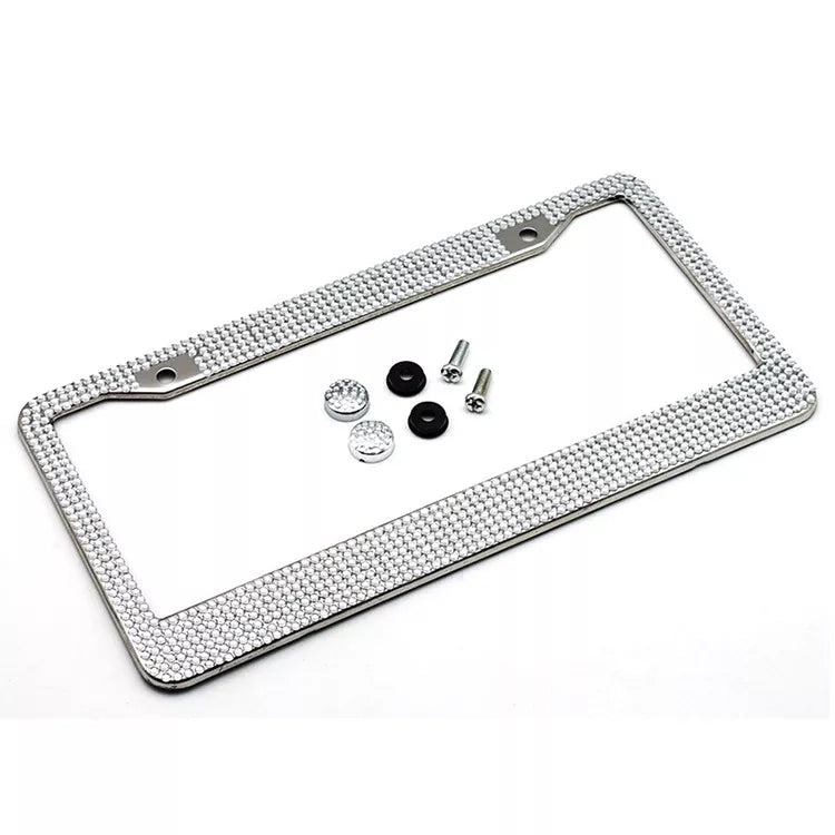 Classic Rhinestone License Plate Frames