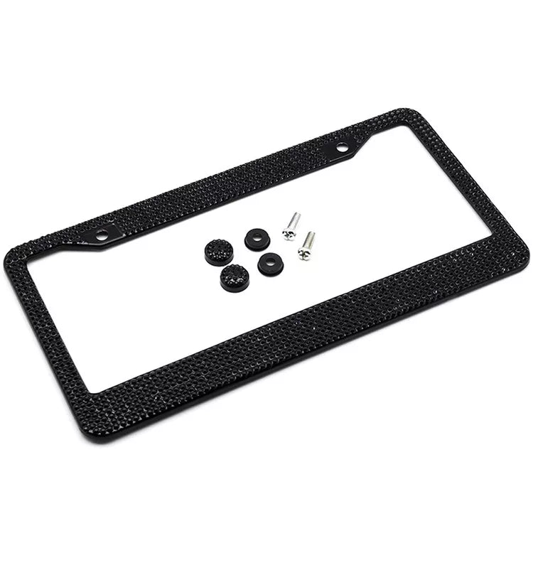 Classic Rhinestone License Plate Frames