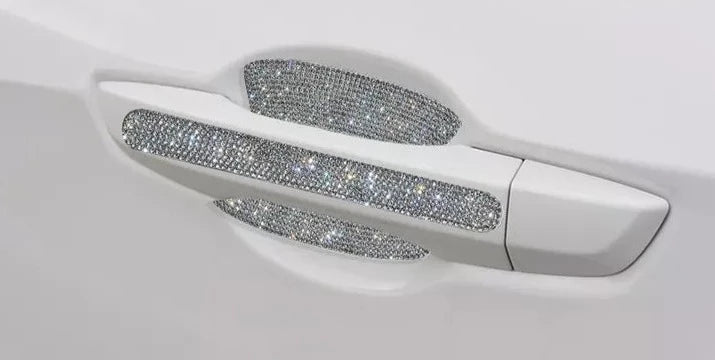 Rhinestone Studded Car Door Handle
