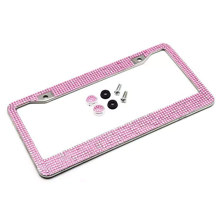 Classic Rhinestone License Plate Frames
