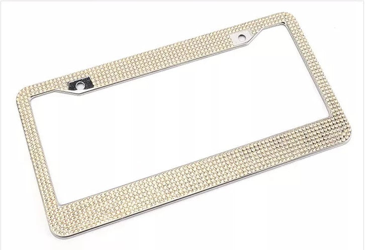 Pastel Rhinestone License Plate Frame