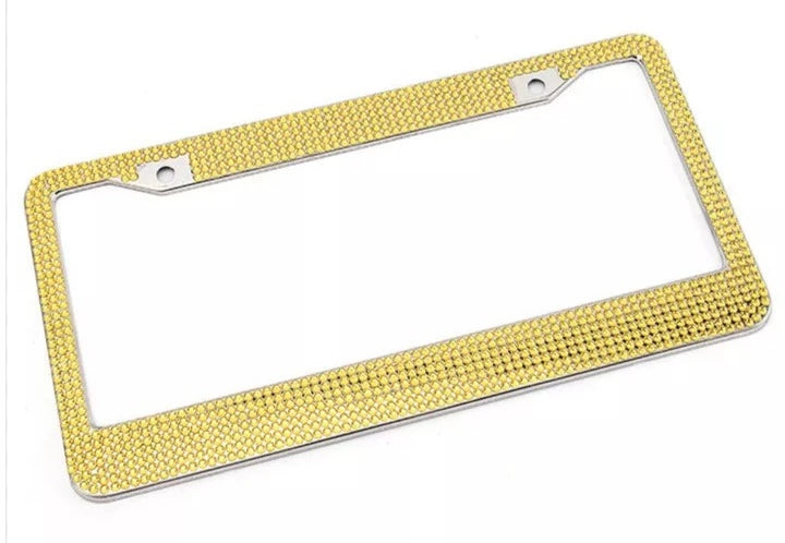Pastel Rhinestone License Plate Frame