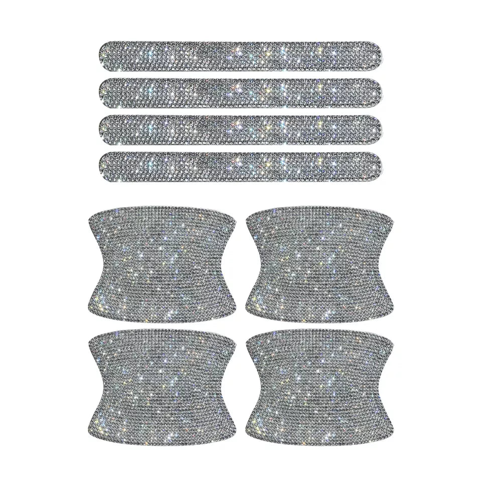 Rhinestone Studded Car Door Handle