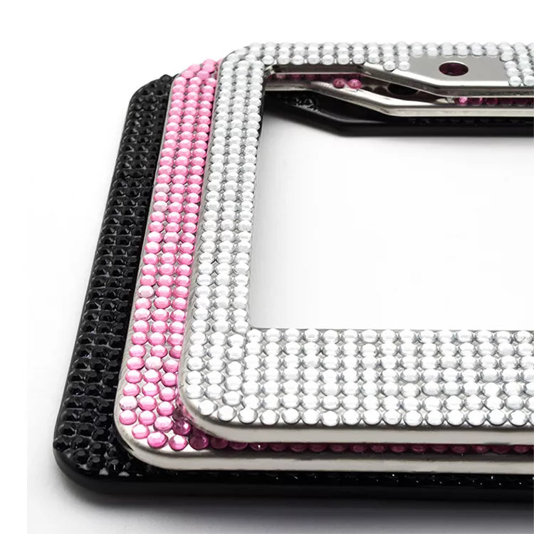 Classic Rhinestone License Plate Frames