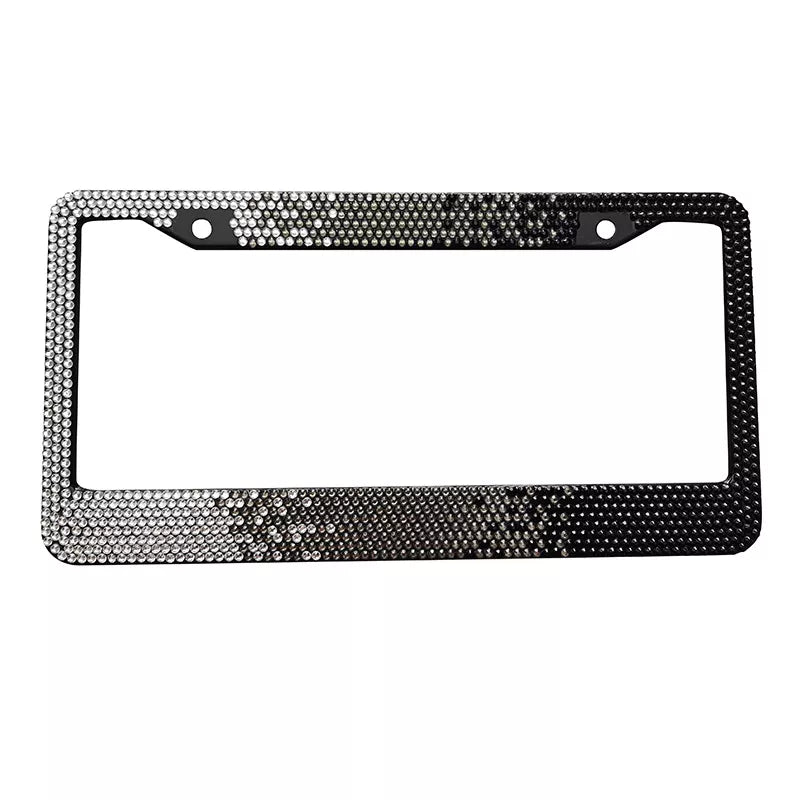 Gradient Rhinestone License Plate Frame