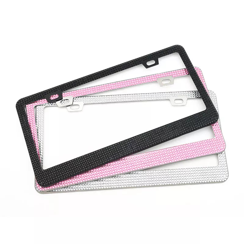 Classic Rhinestone License Plate Frames