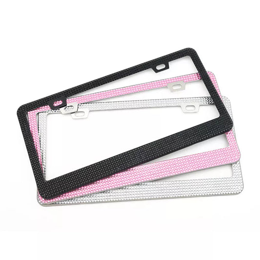 Classic Rhinestone License Plate Frames