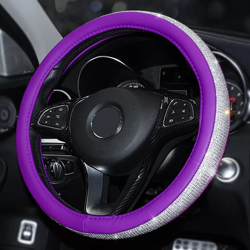 Rhinestone Steering Wheel Cover