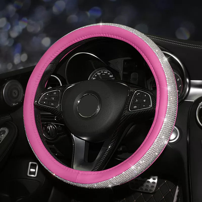 Rhinestone Steering Wheel Cover
