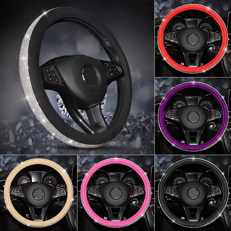 Rhinestone Steering Wheel Cover